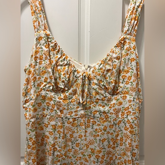 NWT LUSH mini yellow floral dress, size M - Picture 3 of 7